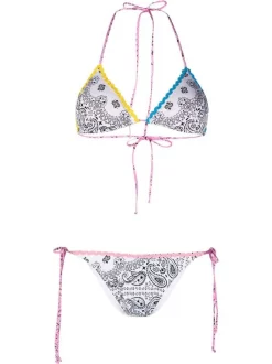 ( Neue Saison ) MC2 Saint Barth Bikinihöschen Mit Bandana-Print Damen