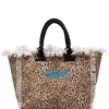 ( Neue Saison ) MC2 Saint Barth Shopper Mit Logo EMB SAND LEOPARD MULTIC 11