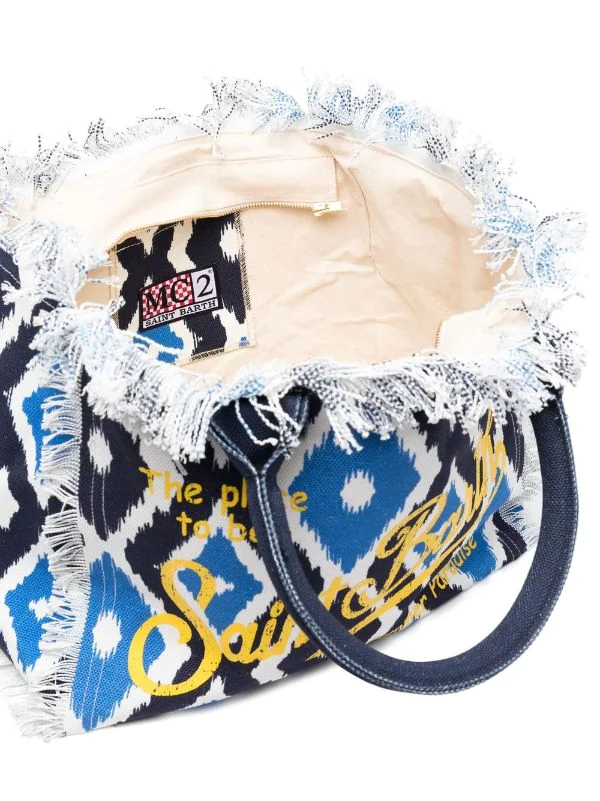 ( Neue Saison ) MC2 Saint Barth Shopper Mit Logo Ikat Dream 31 7 ( Neue Saison ) MC2 Saint Barth Shopper Mit Logo Ikat Dream 31 – Bild 5
