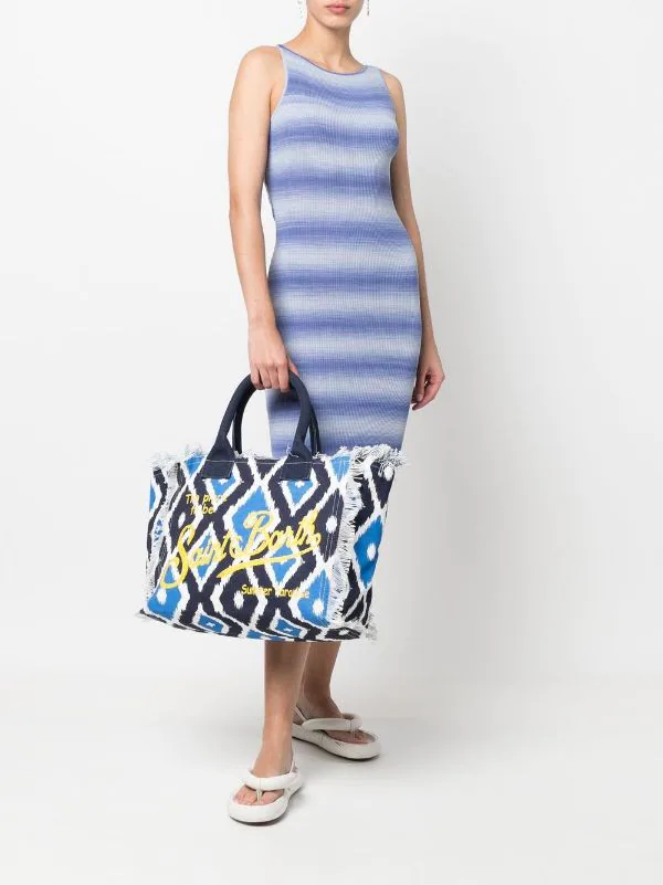 ( Neue Saison ) MC2 Saint Barth Shopper Mit Logo Ikat Dream 31 4 ( Neue Saison ) MC2 Saint Barth Shopper Mit Logo Ikat Dream 31 – Bild 2