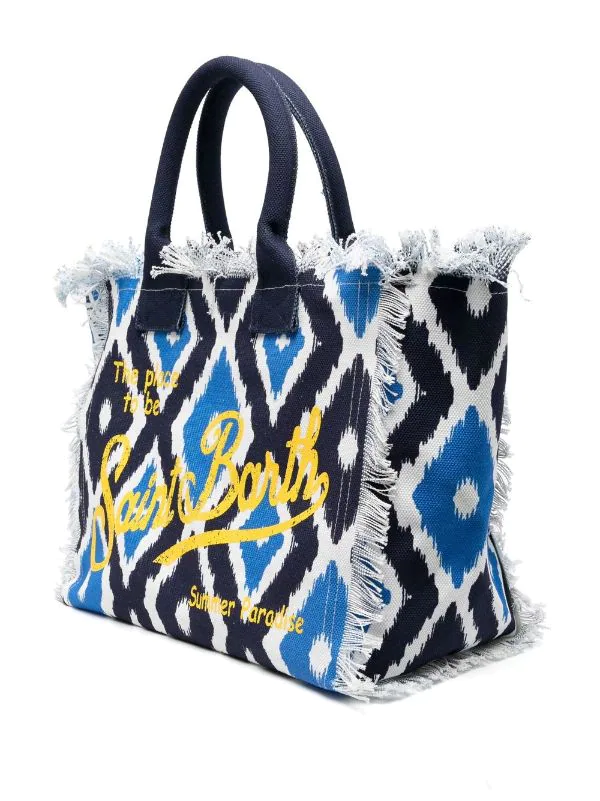 ( Neue Saison ) MC2 Saint Barth Shopper Mit Logo Ikat Dream 31 5 ( Neue Saison ) MC2 Saint Barth Shopper Mit Logo Ikat Dream 31 – Bild 3