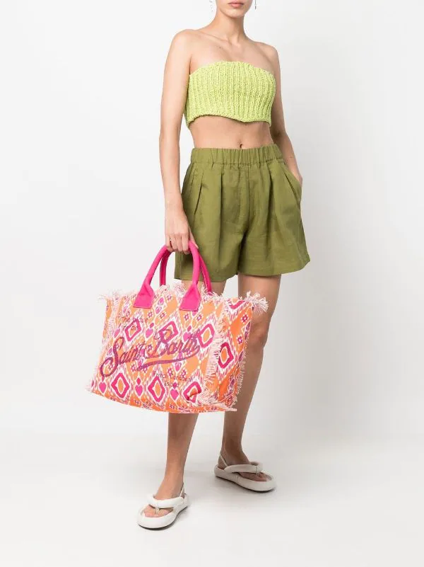 ( Neue Saison ) MC2 Saint Barth Shopper Mit Logo Damen 4 ( Neue Saison ) MC2 Saint Barth Shopper Mit Logo Damen – Bild 2