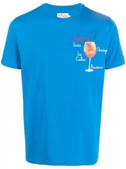 ( Neue Saison ) MC2 Saint Barth T-Shirt Mit Grafischem Print 00463B EMB SPRITZ 17
