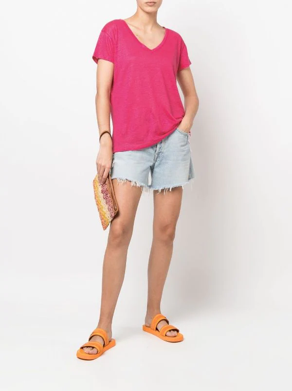 ( Neue Saison ) MC2 Saint Barth 77 FUCSIA T-Shirt Mit Print Damen 4 ( Neue Saison ) MC2 Saint Barth 77 FUCSIA T-Shirt Mit Print Damen – Bild 2