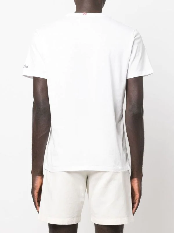 ( Neue Saison ) MC2 Saint Barth SPRITZ HOUR 01N T-Shirt Mit V-Ausschnitt Herren 6 ( Neue Saison ) MC2 Saint Barth SPRITZ HOUR 01N T-Shirt Mit V-Ausschnitt Herren – Bild 4