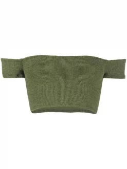 ( Neue Saison ) MC2 Saint Barth WR52 GREEN Schulterfreies Oberteil Damen