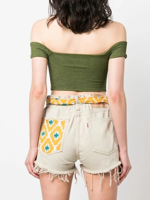 ( Neue Saison ) MC2 Saint Barth WR52 GREEN Schulterfreies Oberteil Damen 6 ( Neue Saison ) MC2 Saint Barth WR52 GREEN Schulterfreies Oberteil Damen – Bild 4