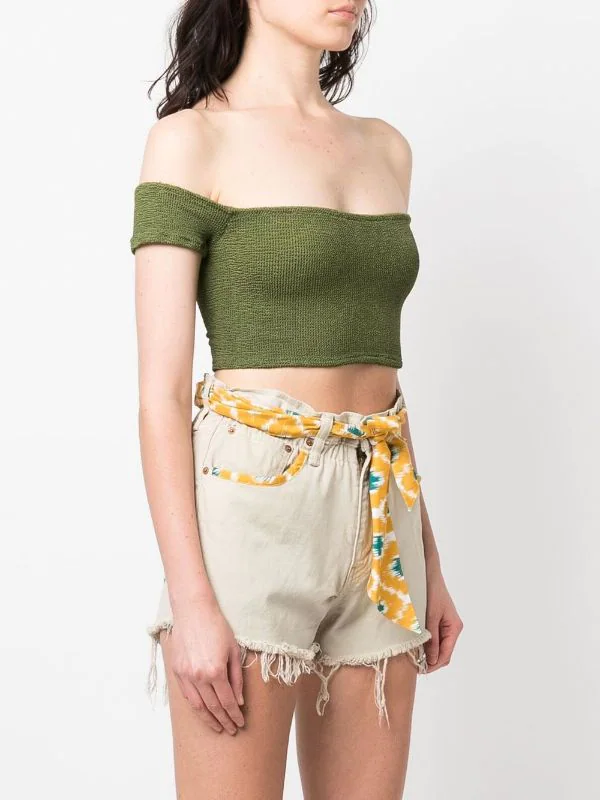 ( Neue Saison ) MC2 Saint Barth WR52 GREEN Schulterfreies Oberteil Damen 5 ( Neue Saison ) MC2 Saint Barth WR52 GREEN Schulterfreies Oberteil Damen – Bild 3