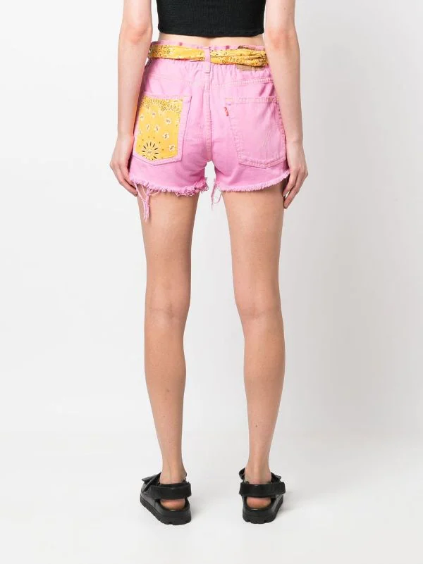 ( Neue Saison ) MC2 Saint Barth Jeans-Shorts Mit Hohem Bund Damen 6 ( Neue Saison ) MC2 Saint Barth Jeans-Shorts Mit Hohem Bund Damen – Bild 4