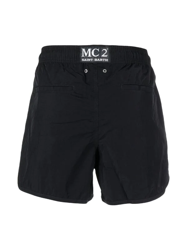 ( Neue Saison ) MC2 Saint Barth 01345B SB 0000 Badeshorts Mit Logo-Patch Herren 4 ( Neue Saison ) MC2 Saint Barth 01345B SB 0000 Badeshorts Mit Logo-Patch Herren – Bild 2