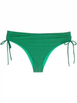 ( Neue Saison ) MC2 Saint Barth GREEN Logo-patch Side-tie Bikini-bottoms Damen