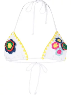 ( Neue Saison ) MC2 Saint Barth Leah Faux-flower Bikini-top Damen
