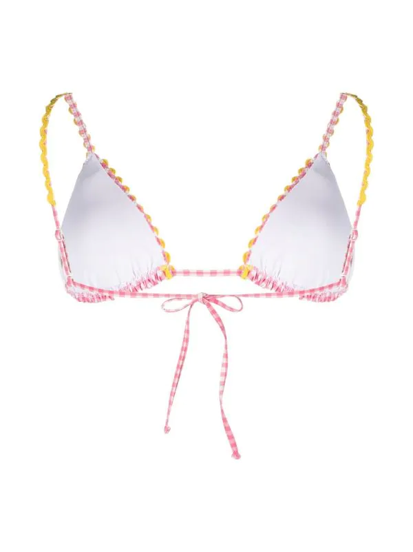 ( Neue Saison ) MC2 Saint Barth Gingham-print Bikini Top Damen 3 ( Neue Saison ) MC2 Saint Barth Gingham-print Bikini Top Damen – Bild 2