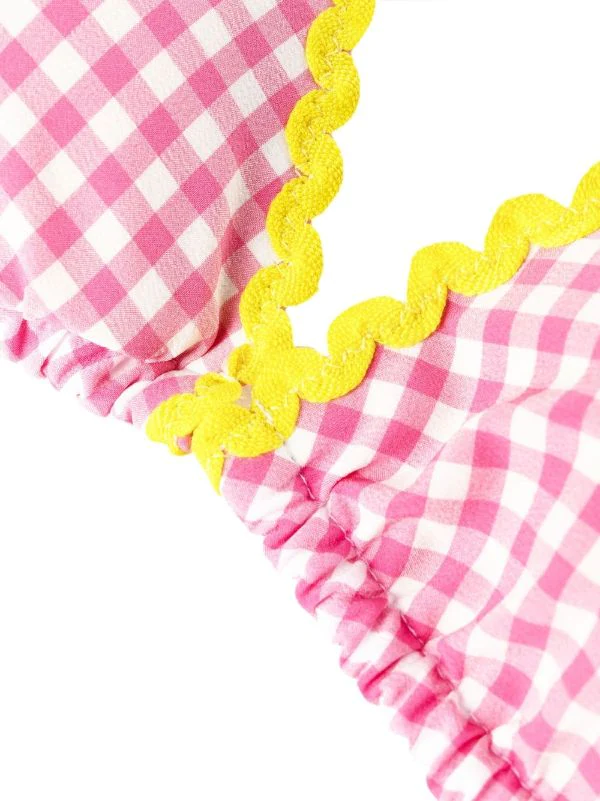 ( Neue Saison ) MC2 Saint Barth Gingham-print Bikini Top Damen 4 ( Neue Saison ) MC2 Saint Barth Gingham-print Bikini Top Damen – Bild 3