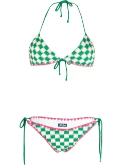 ( Neue Saison ) MC2 Saint Barth XCCK57 Check Crochet Bikini Damen